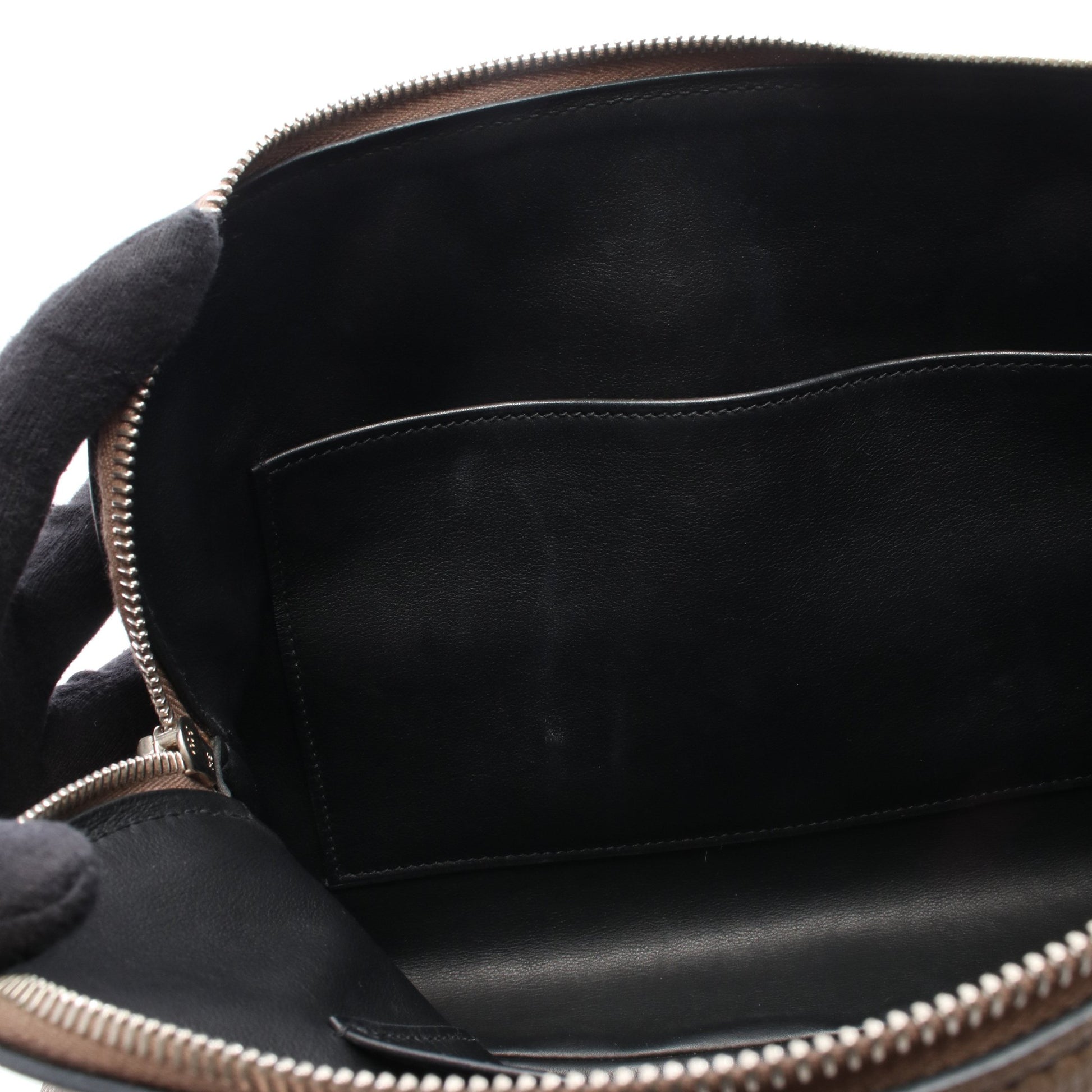 カラバス35 エトゥープ ショルダーバッグ トゴ グレーブラウン シルバー金具 □N刻印 エルメス バッグ HERMES