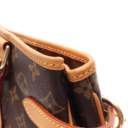 バティニョール オリゾンタル モノグラム ショルダーバッグ PVC レザー ブラウン ルイヴィトン バッグ LOUIS VUITTON
