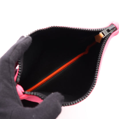 ネオバンPM トゥルース ネオンカラー ポーチ ネオプレン ピンク ブラック金具 エルメス