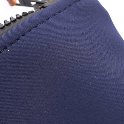 ネオバンMM ブルーマリン ポーチ ネオプレン ネイビー ブラック金具 エルメス