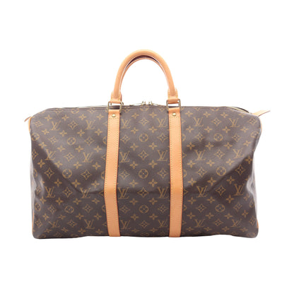 キーポル50 モノグラム ボストンバッグ PVC レザー ブラウン ルイヴィトン バッグ LOUIS VUITTON