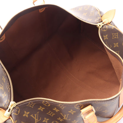 キーポル50 モノグラム ボストンバッグ PVC レザー ブラウン ルイヴィトン バッグ LOUIS VUITTON