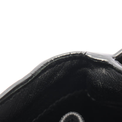 イントレチャート 二つ折り財布 レザー ブラック ボッテガヴェネタ 財布・小物 BOTTEGA VENETA
