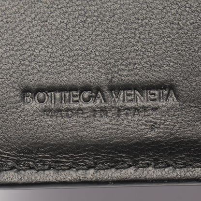 イントレチャート 二つ折り財布 レザー ブラック ボッテガヴェネタ 財布・小物 BOTTEGA VENETA