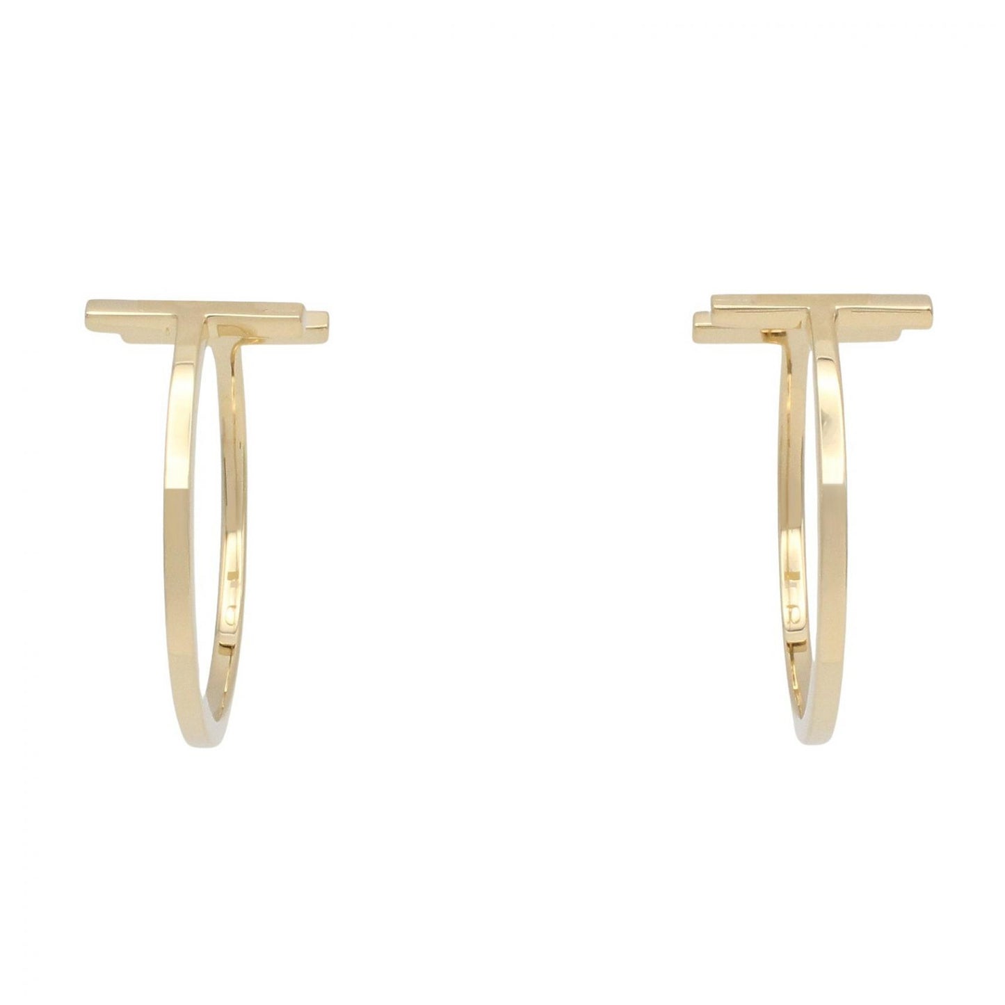 Tワイヤーフープピアス ミディアム ピアス K18YG ゴールド イエローゴールド ティファニー アクセサリー TIFFANY & Co.