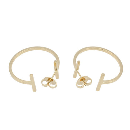 Tワイヤーフープピアス ミディアム ピアス K18YG ゴールド イエローゴールド ティファニー アクセサリー TIFFANY & Co.