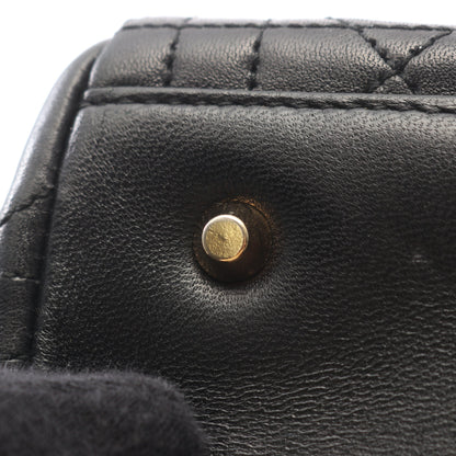 LADY DIOR レディディオール 2WAY ハンドバッグ レザー ブラック クリスチャンディオール バッグ Christian Dior