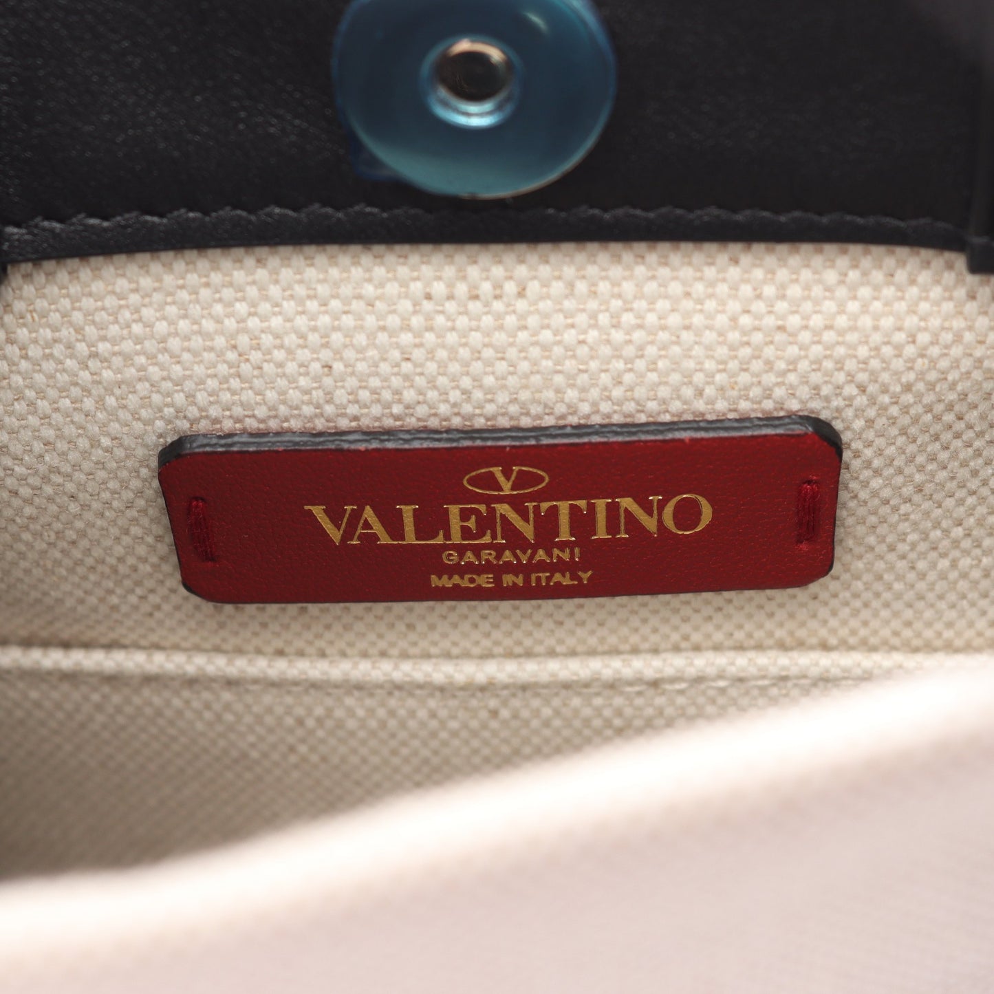 VLTNロゴ 2WAY ハンドバッグ トートバッグ キャンバス レザー アイボリー ブラック ヴァレンティノガラヴァーニ バッグ VALENTINO GARAVANI