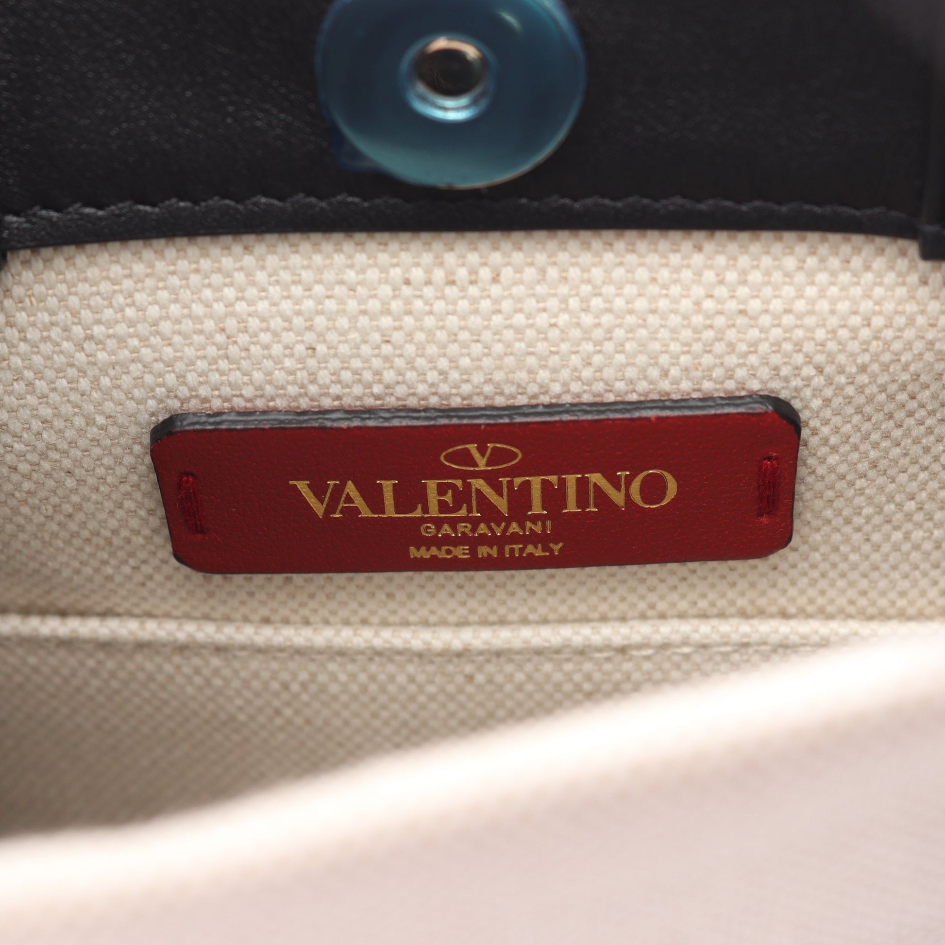 VLTNロゴ 2WAY ハンドバッグ トートバッグ キャンバス レザー アイボリー ブラック ヴァレンティノガラヴァーニ バッグ VALENTINO GARAVANI