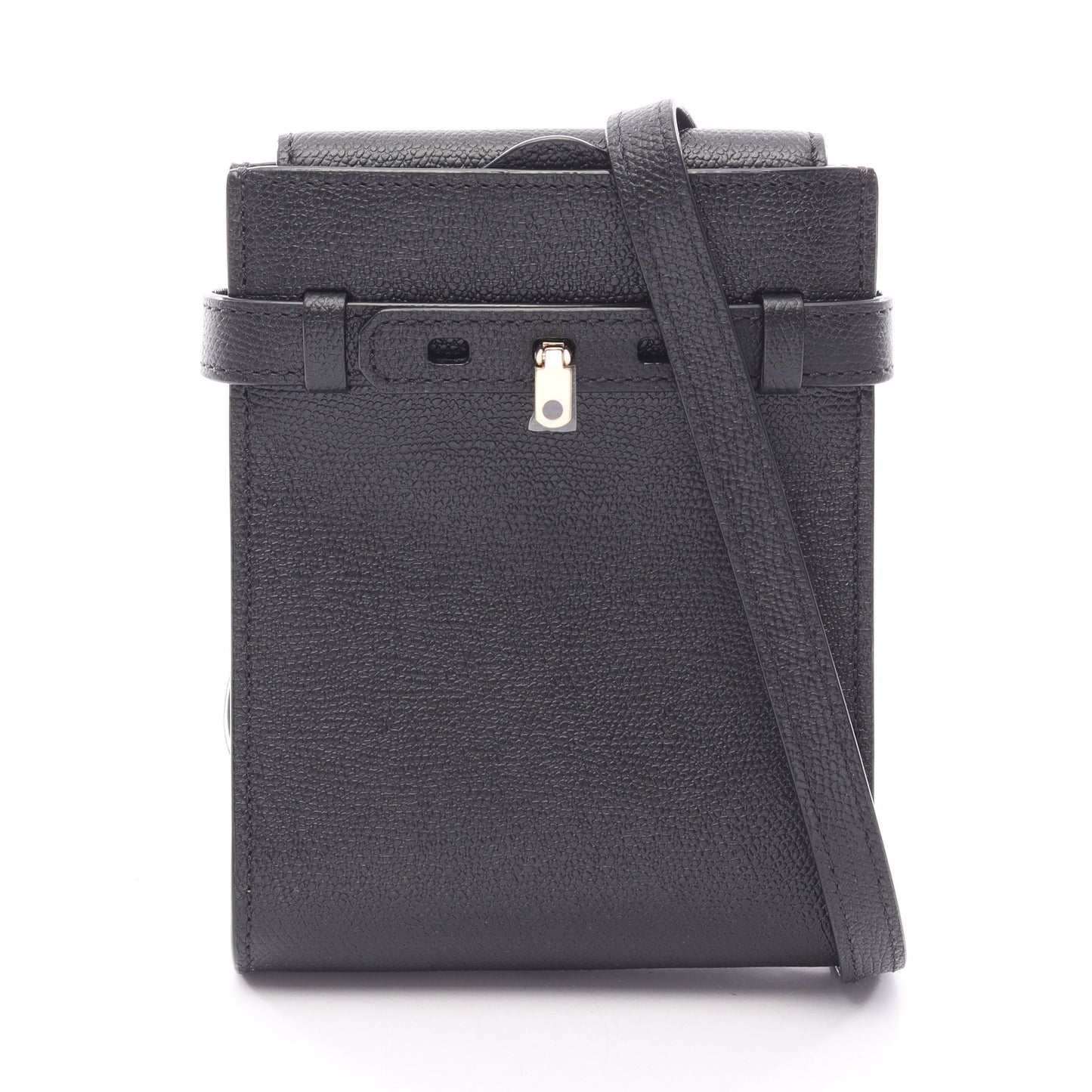 BRERA TRACOLLINA SLIM ショルダーバッグ レザー ブラック ヴァレクストラ
