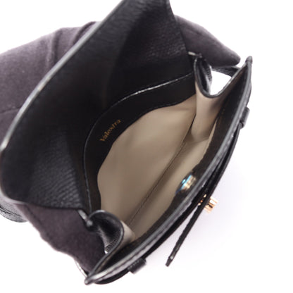 BRERA TRACOLLINA SLIM ショルダーバッグ レザー ブラック ヴァレクストラ