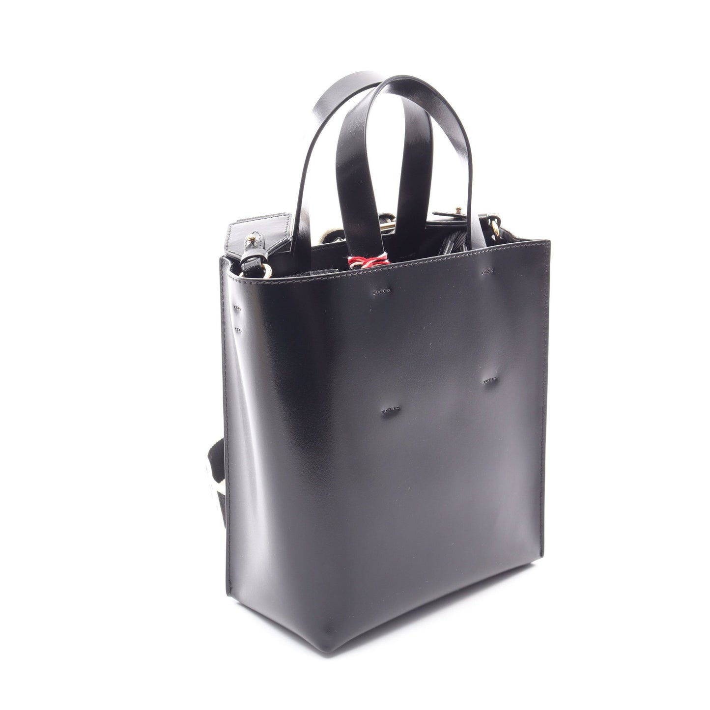 MUSEO MINI 2WAY ハンドバッグ レザー ブラック マルニ