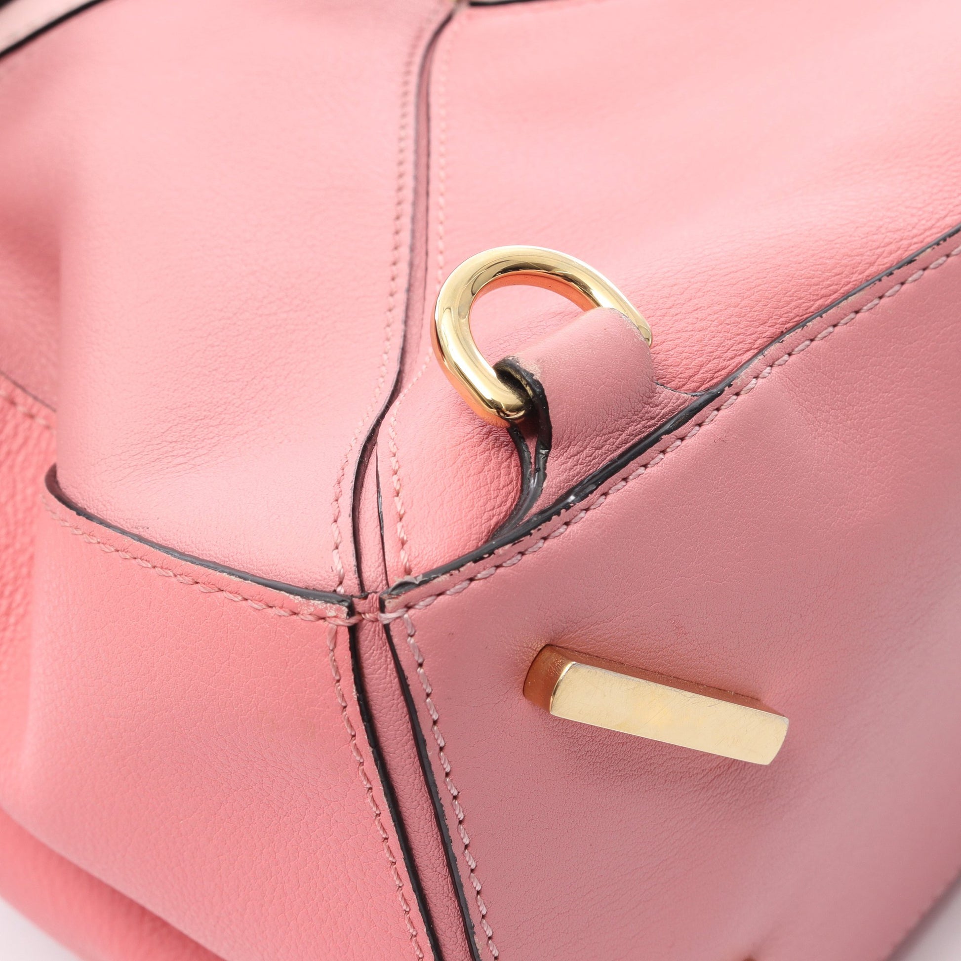 パズルバッグ ミディアム 2WAY ハンドバッグ レザー ピンク ライトピンク ロエベ バッグ LOEWE