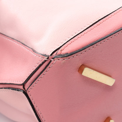 パズルバッグ ミディアム 2WAY ハンドバッグ レザー ピンク ライトピンク ロエベ バッグ LOEWE