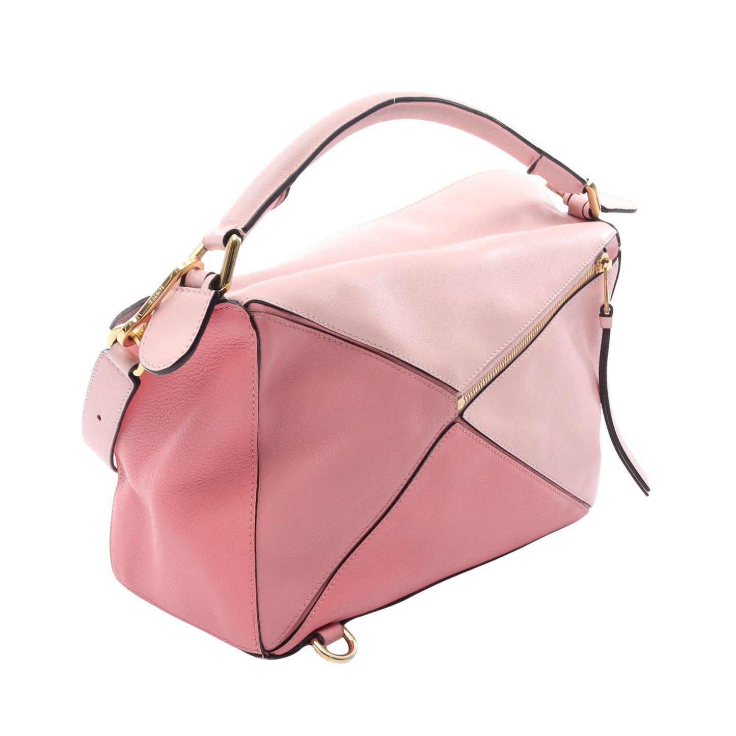 パズルバッグ ミディアム 2WAY ハンドバッグ レザー ピンク ライトピンク ロエベ バッグ LOEWE