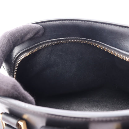YSLライン ベイビー モノグラム カバス 2WAY ハンドバッグ レザー ブラック サンローランパリ