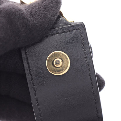YSLライン ベイビー モノグラム カバス 2WAY ハンドバッグ レザー ブラック サンローランパリ