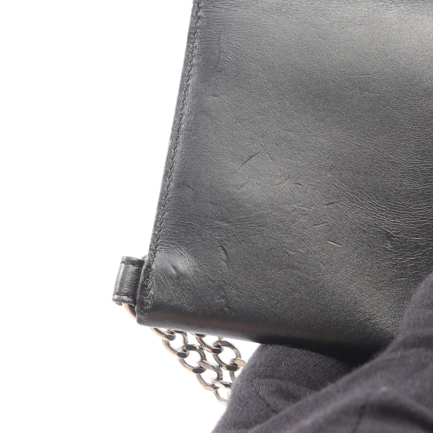バイカー チェーンウォレット 財布 レザー ブラック セリーヌ 財布・小物 CELINE