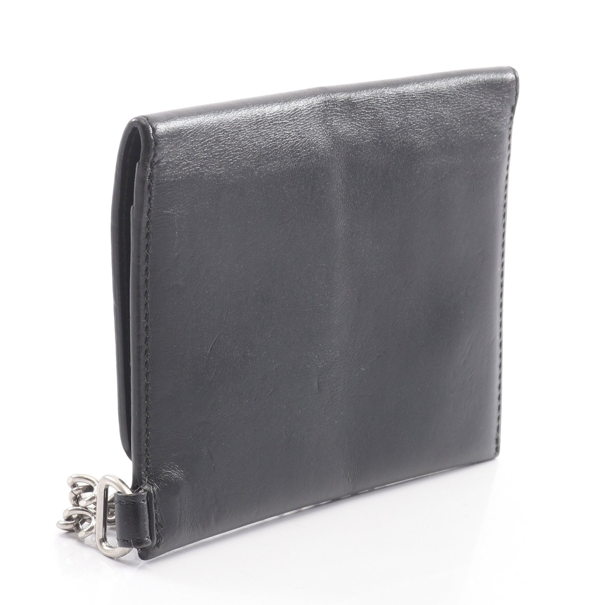 バイカー チェーンウォレット 財布 レザー ブラック セリーヌ 財布・小物 CELINE