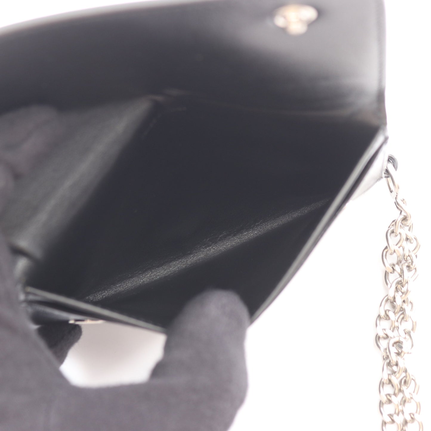 バイカー チェーンウォレット 財布 レザー ブラック セリーヌ 財布・小物 CELINE