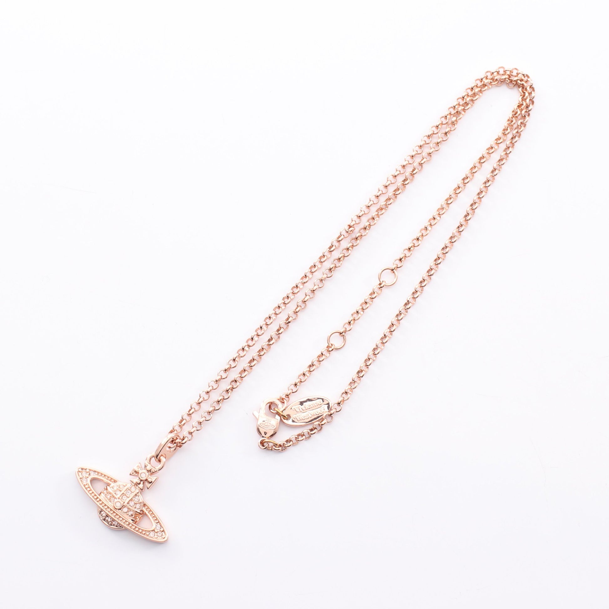 MINI BAS RELIEF ネックレス GP ラインストーン ピンクゴールド ヴィヴィアンウエストウッド アクセサリー Vivienne Westwood