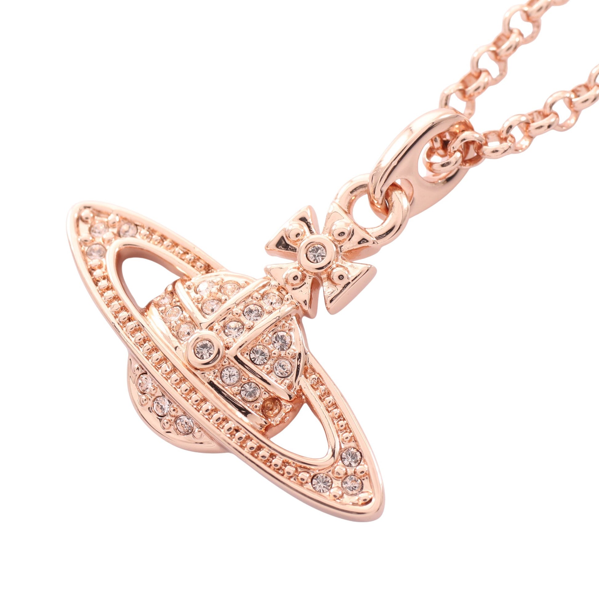 MINI BAS RELIEF ネックレス GP ラインストーン ピンクゴールド ヴィヴィアンウエストウッド アクセサリー Vivienne Westwood