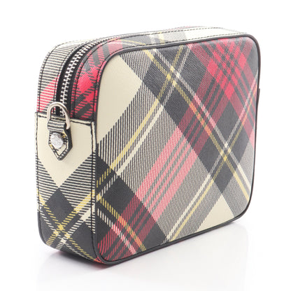 CAMERA BAG BIOGREEN SAFFIANO PRINTED 3 オーブ ショルダーバッグ フェイクレザー ブラック マルチカラー ヴィヴィアンウエストウッド