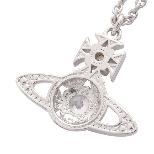 LEE ORB PENDANT ネックレス ラインストーン シルバー クリア ヴィヴィアンウエストウッド
