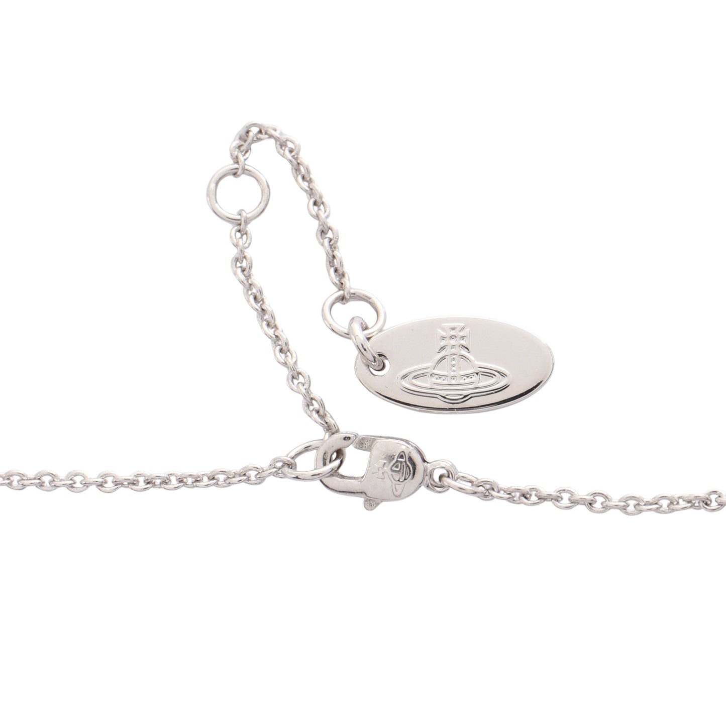 LEE ORB PENDANT ネックレス ラインストーン シルバー クリア ヴィヴィアンウエストウッド