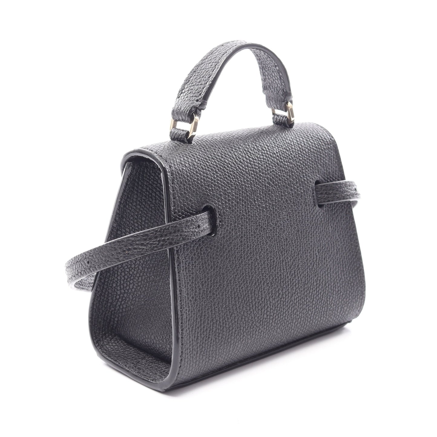 ISIDE BELT 2WAY ハンドバッグ レザー ブラック ヴァレクストラ