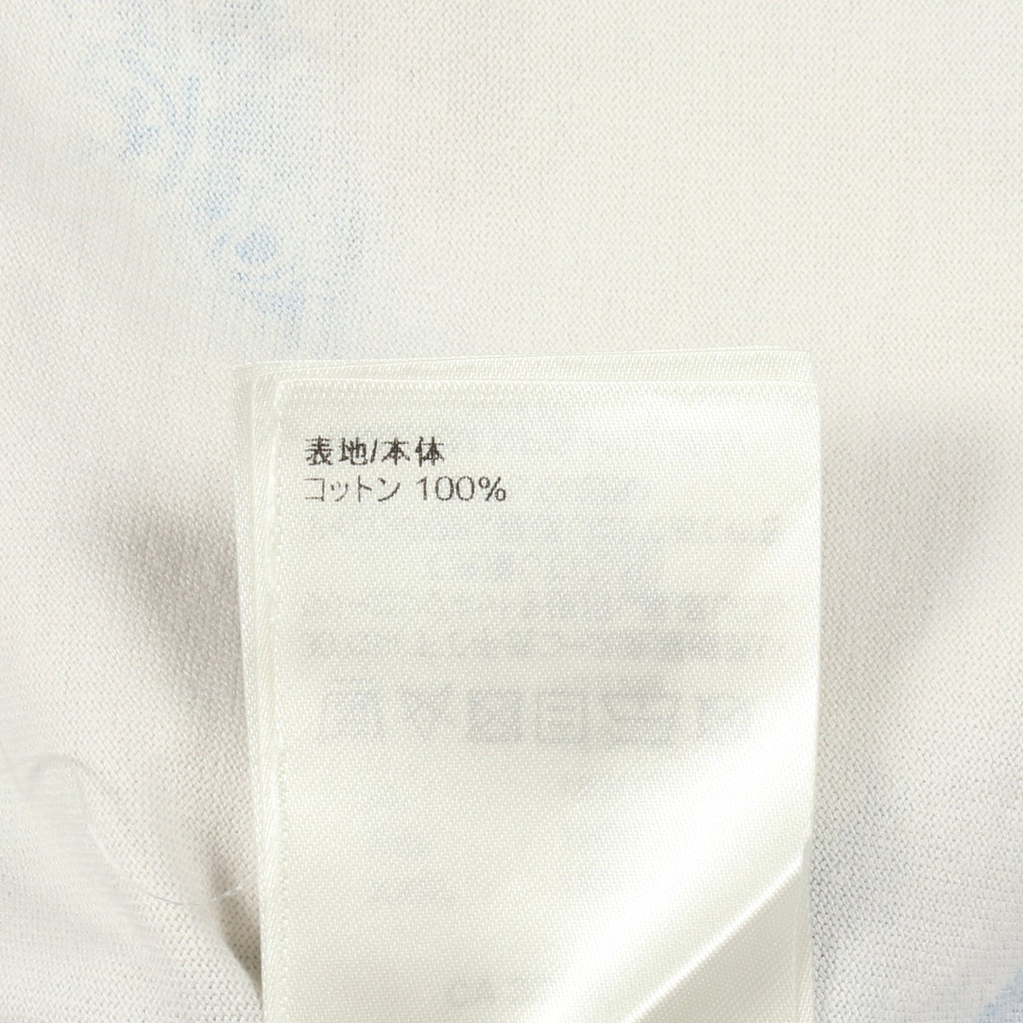 モノグラムバンダナプリント クルーネック 半袖Tシャツ コットン ホワイト ブルー ルイヴィトン