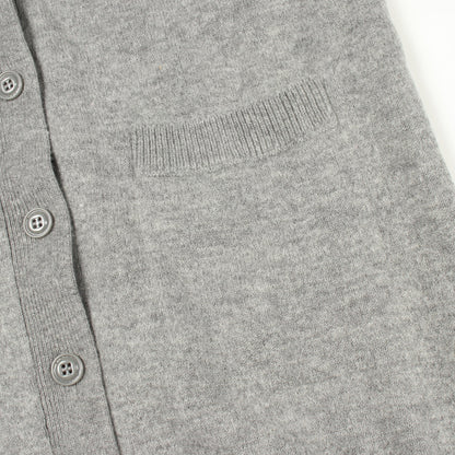 M-CLEO-NOZIP ロング カーディガン ウール グレー ディーゼル トップス DIESEL