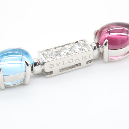 アレグラ ネックレス ネックレス K18WG ダイヤモンド 色石 ホワイトゴールド クリア マルチカラー ブルガリ アクセサリー BVLGARI