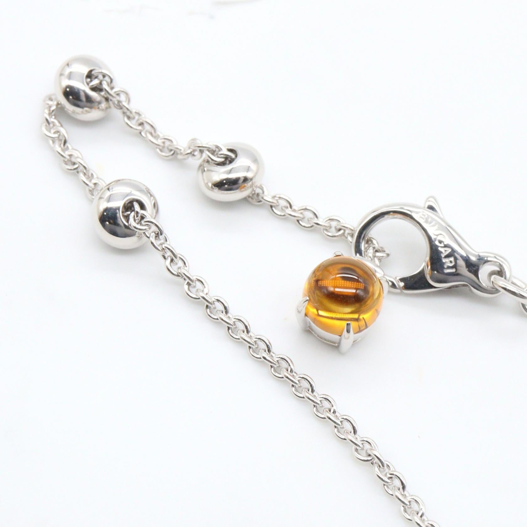 アレグラ ネックレス ネックレス K18WG ダイヤモンド 色石 ホワイトゴールド クリア マルチカラー ブルガリ アクセサリー BVLGARI