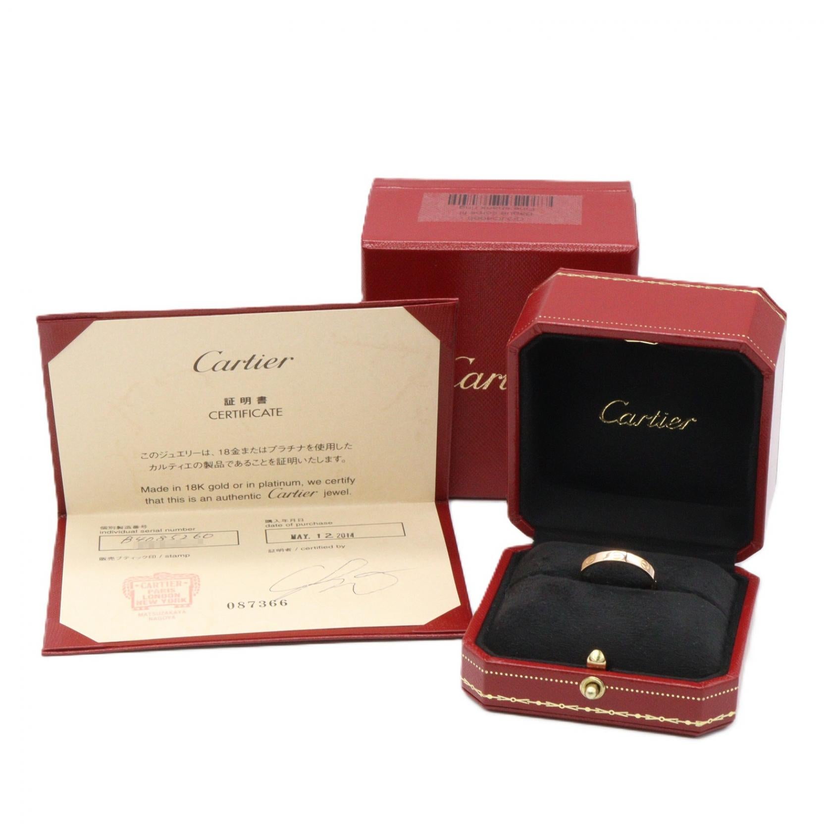 ミニラブリング リング 指輪 K18PG ピンクゴールド カルティエ アクセサリー Cartier