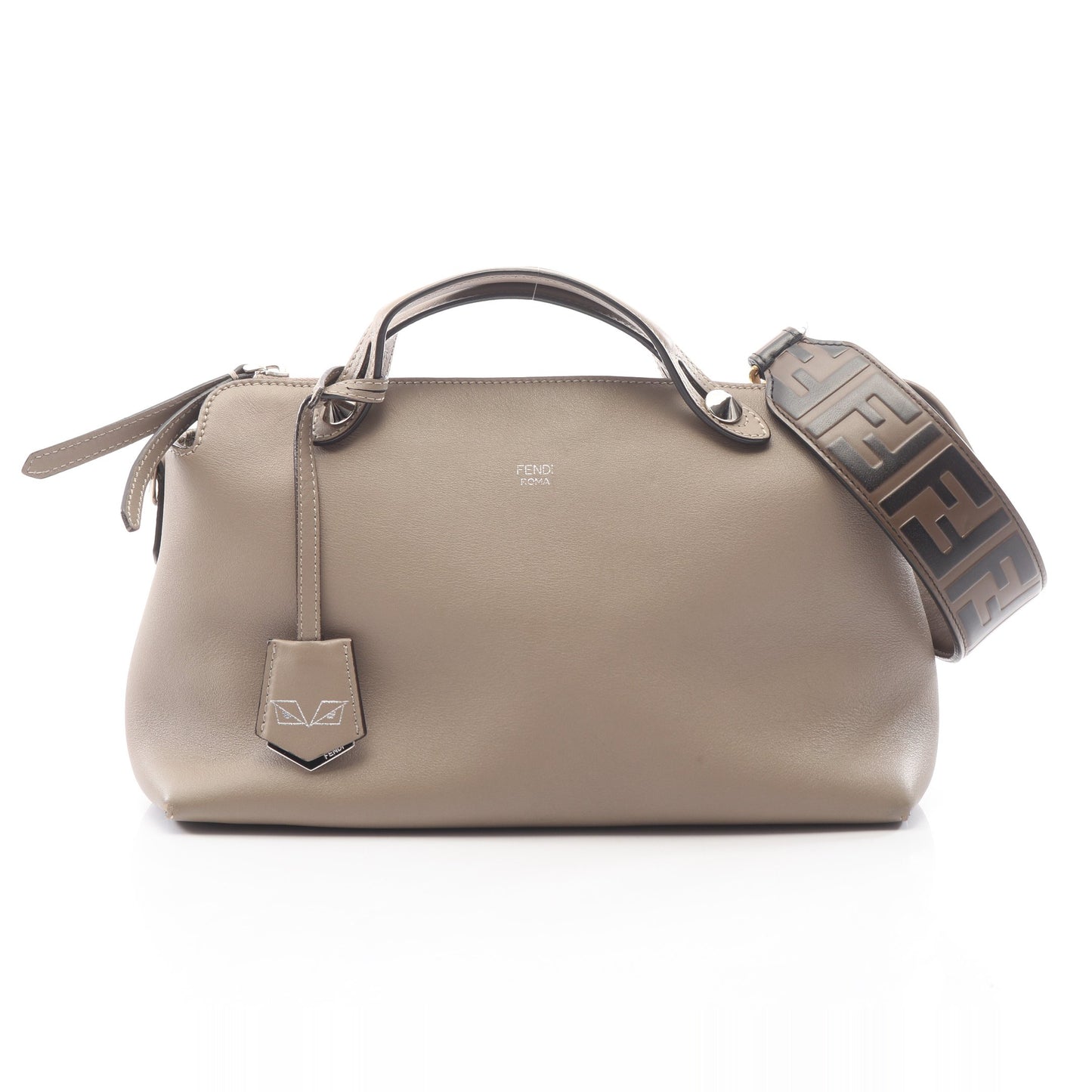 BY THE WAY MEDIUM バイザウェイ ミディアム 2WAY 別売りショルダーストラップ付き ハンドバッグ レザー グレーベージュ フェンディ