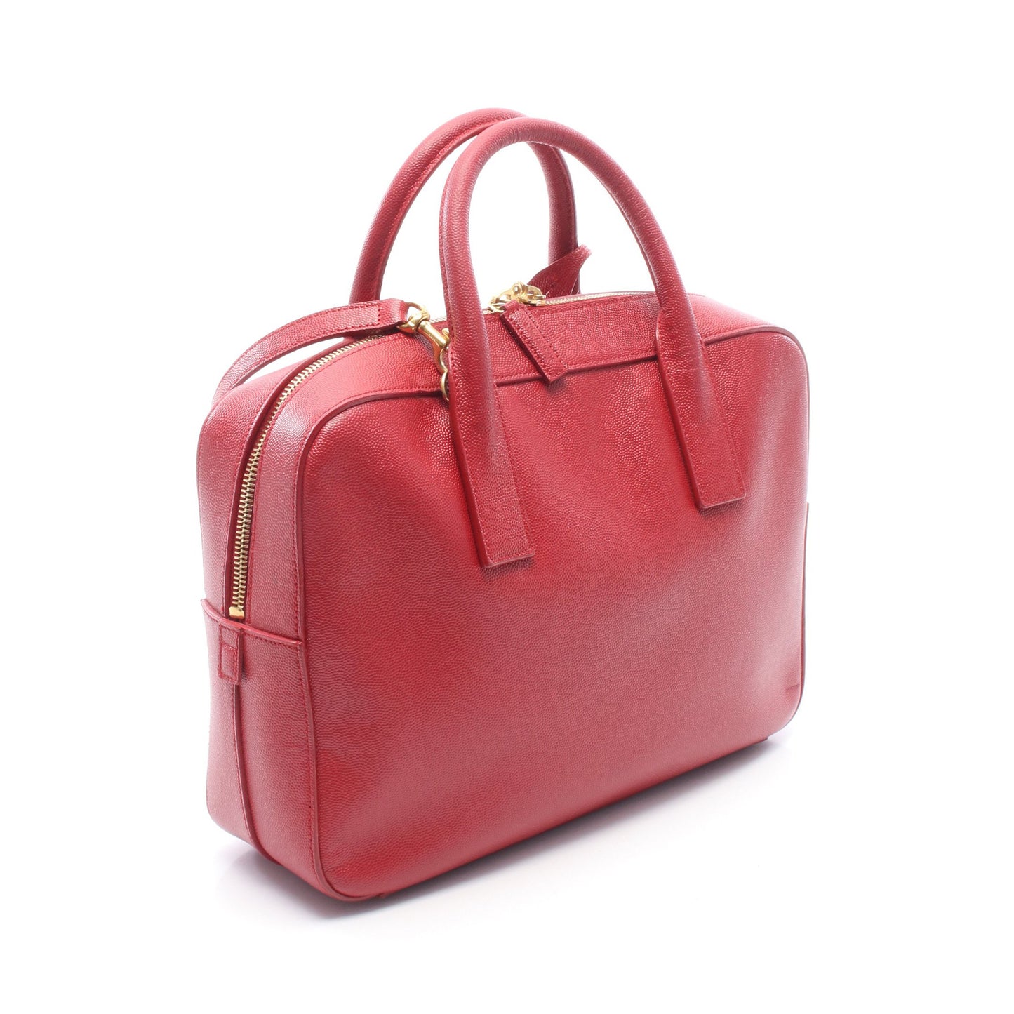ミュージアム 2WAY ハンドバッグ レザー レッド サンローランパリ バッグ SAINT LAURENT PARIS