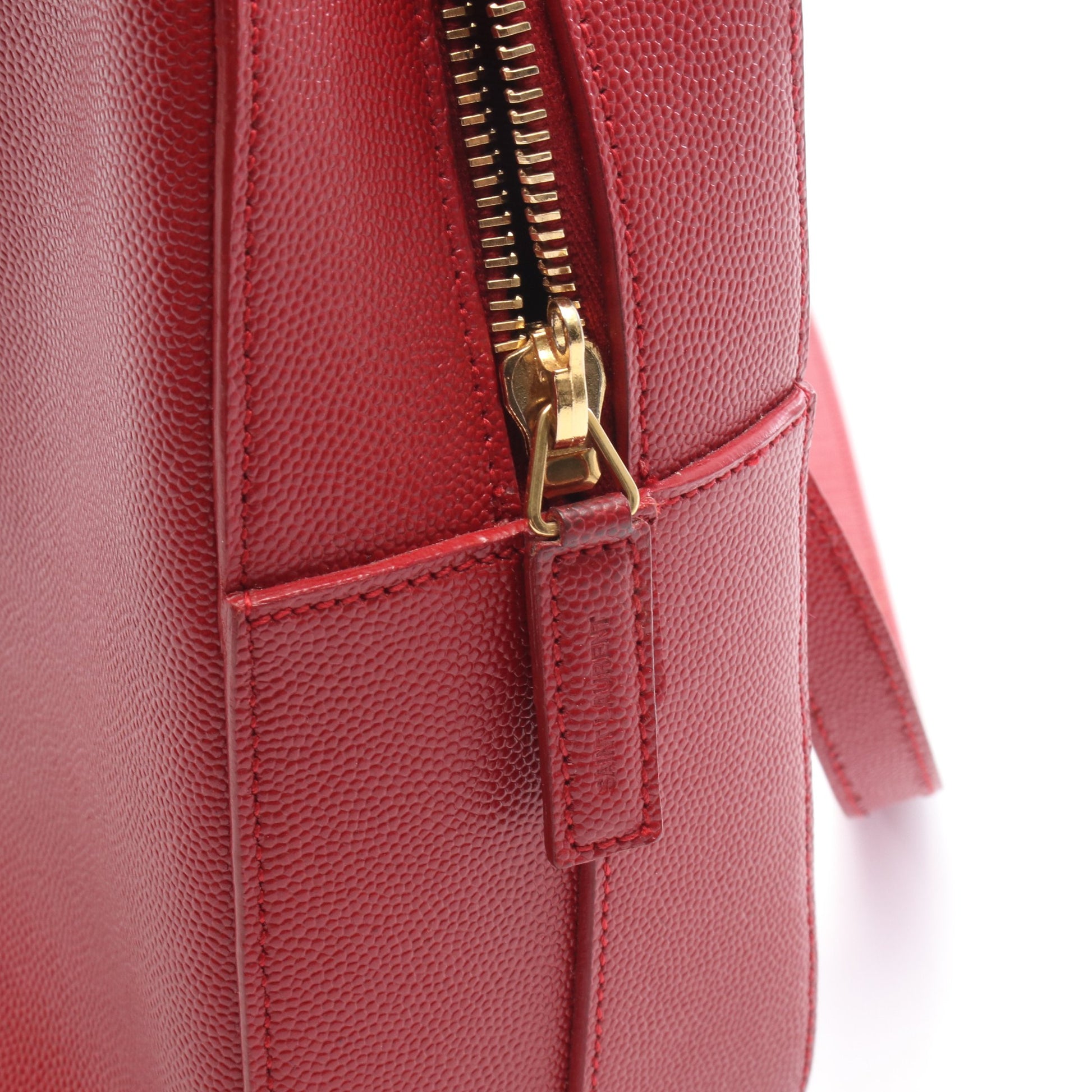 ミュージアム 2WAY ハンドバッグ レザー レッド サンローランパリ バッグ SAINT LAURENT PARIS