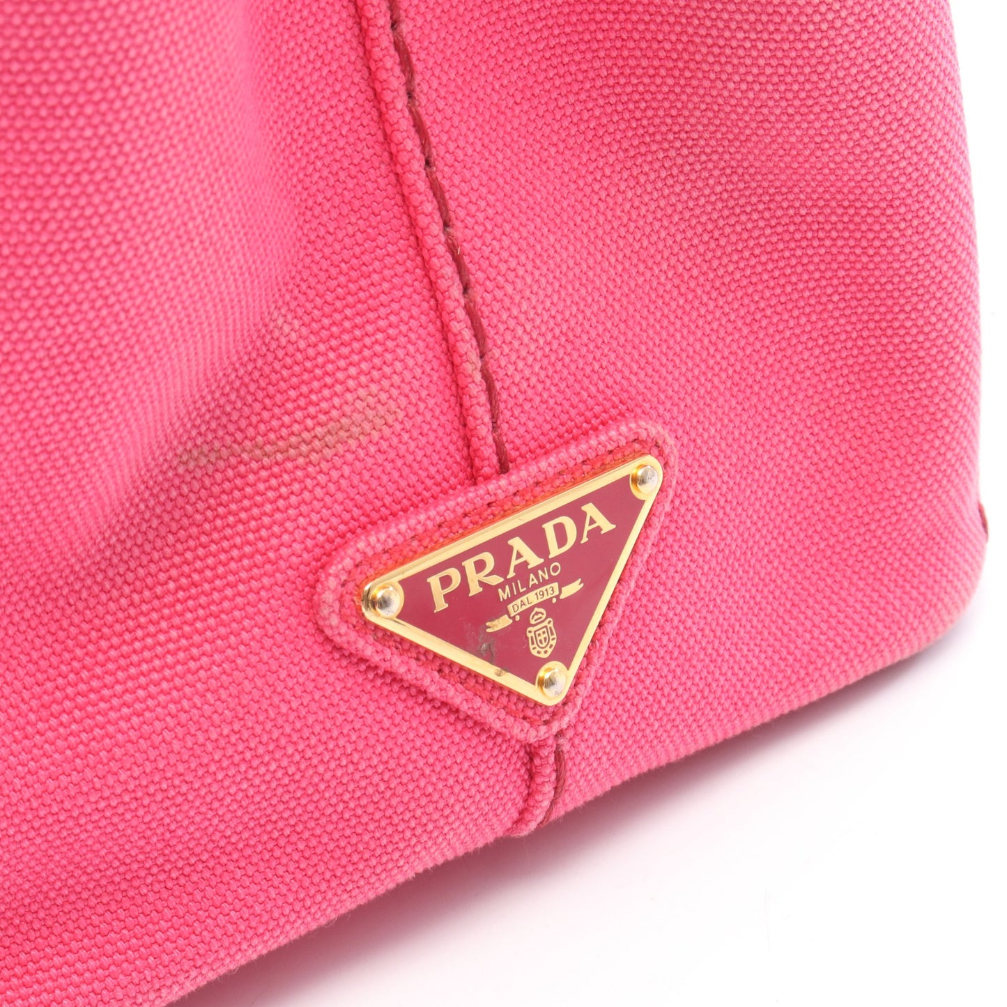 CANAPA カナパ ミニ 2WAY ハンドバッグ トートバッグ キャンバス ピンク プラダ