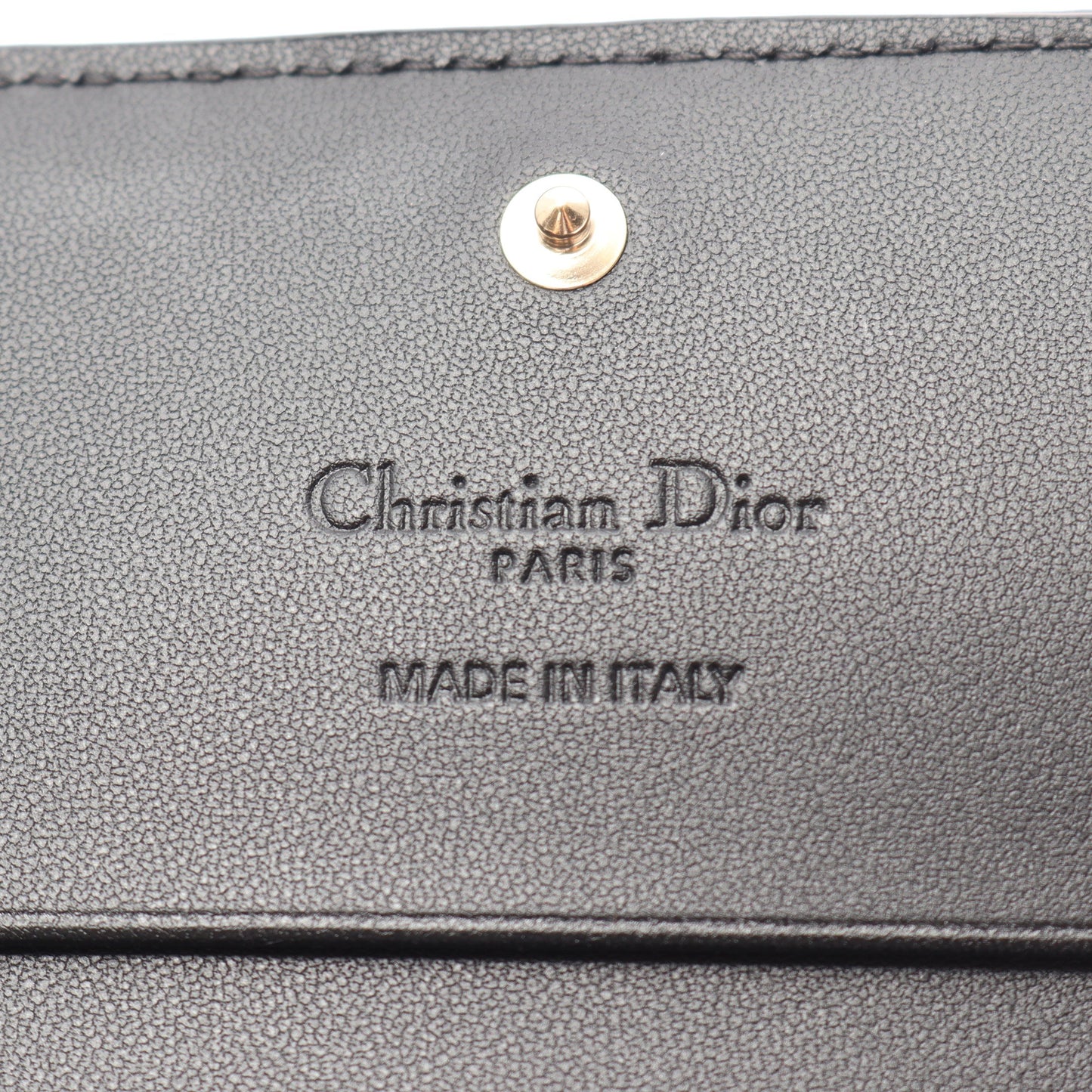 Lady Dior Gardenia ウォレット ミニ カナージュ 二つ折り財布 レザー ブラック クリスチャンディオール