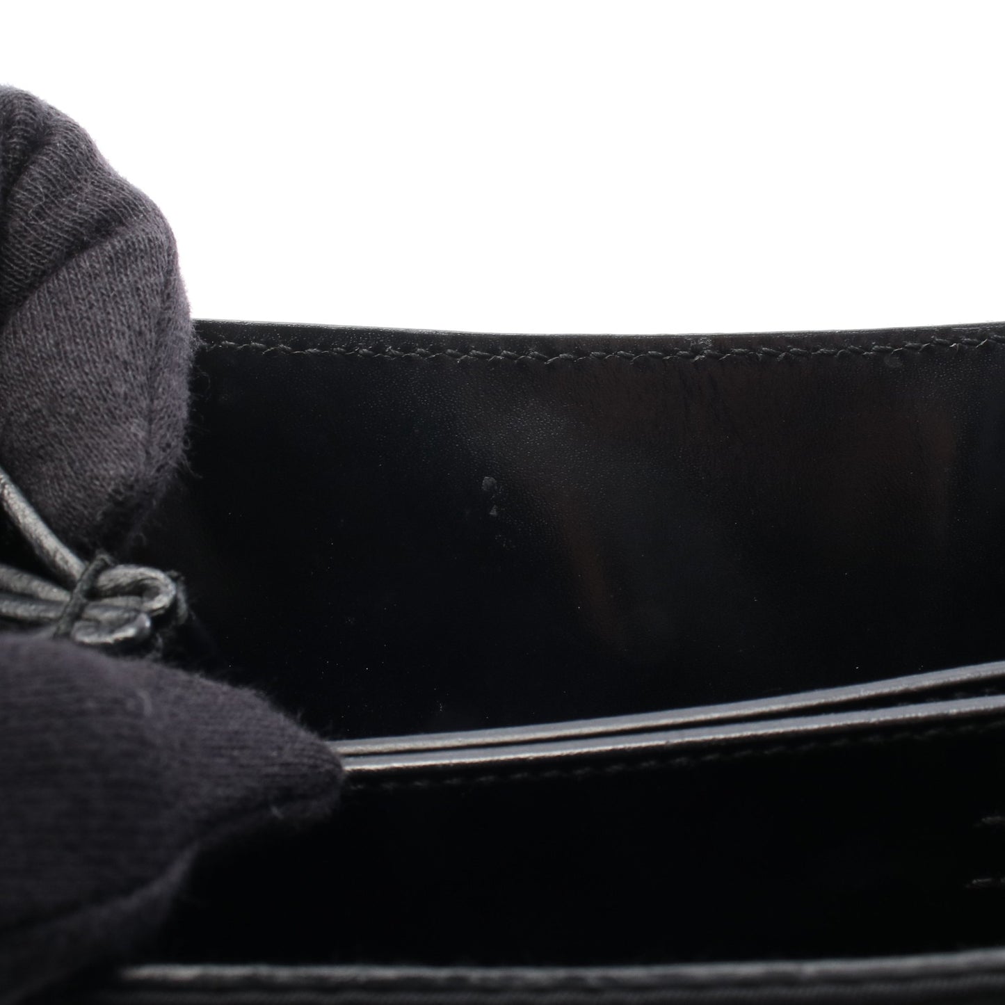 メタルハンドル ハンドバッグ ナイロン レザー ブラック プラダ