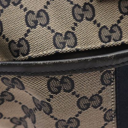 シェリーライン GGキャンバス ショルダーバッグ キャンバス レザー ベージュ ネイビー グッチ バッグ GUCCI