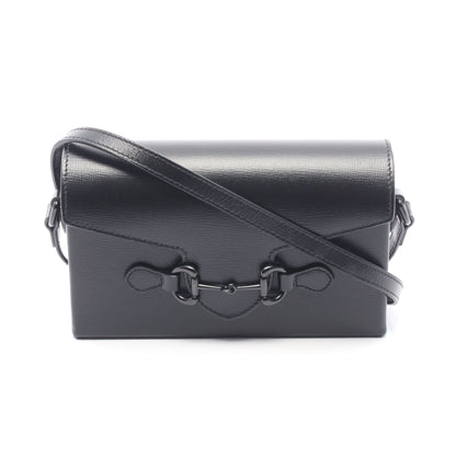 ホースビット1955 ショルダーバッグ レザー ブラック グッチ バッグ GUCCI