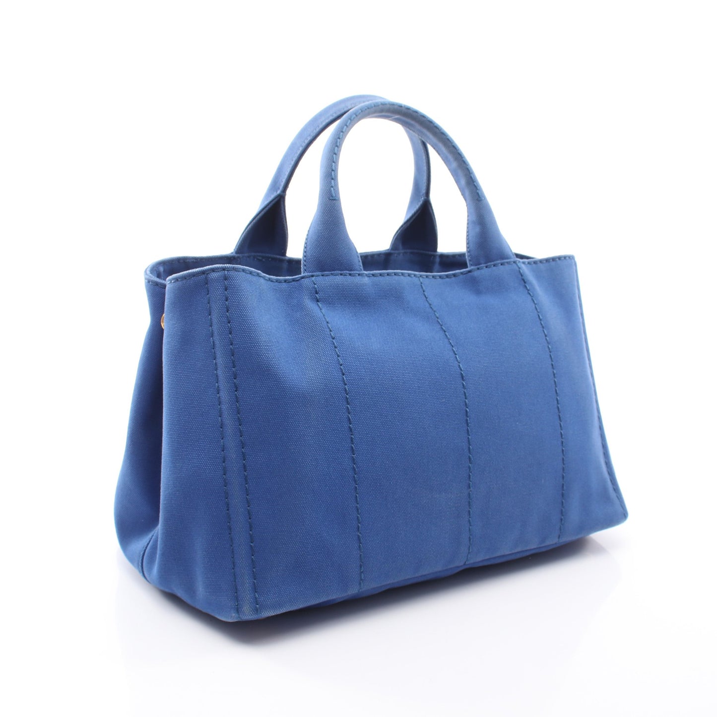 CANAPA カナパ 2WAY ハンドバッグ トートバッグ キャンバス ブルー プラダ