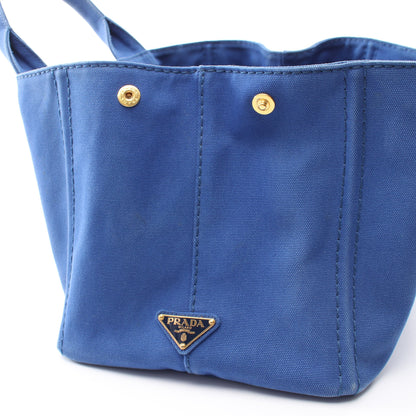 CANAPA カナパ 2WAY ハンドバッグ トートバッグ キャンバス ブルー プラダ