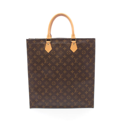 サックプラ モノグラム ハンドバッグ トートバッグ PVC レザー ブラウン ルイヴィトン バッグ LOUIS VUITTON