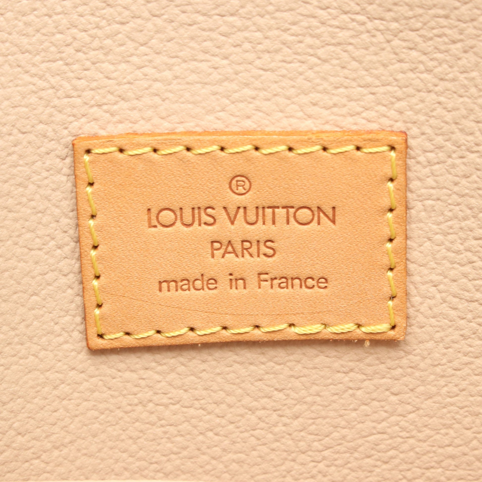 サックプラ モノグラム ハンドバッグ トートバッグ PVC レザー ブラウン ルイヴィトン バッグ LOUIS VUITTON