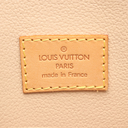 サックプラ モノグラム ハンドバッグ トートバッグ PVC レザー ブラウン ルイヴィトン バッグ LOUIS VUITTON