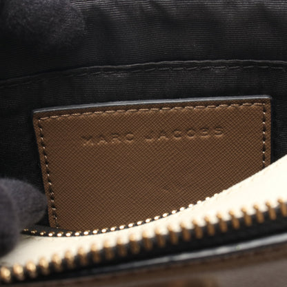 SNAPSHOT スナップショット ショルダーバッグ レザー グレーブラウン アイボリー マークジェイコブス バッグ MARC JACOBS