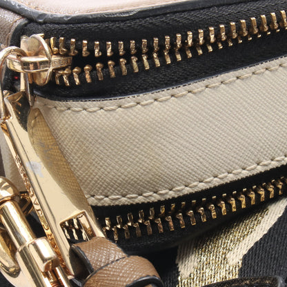 SNAPSHOT スナップショット ショルダーバッグ レザー グレーブラウン アイボリー マークジェイコブス バッグ MARC JACOBS